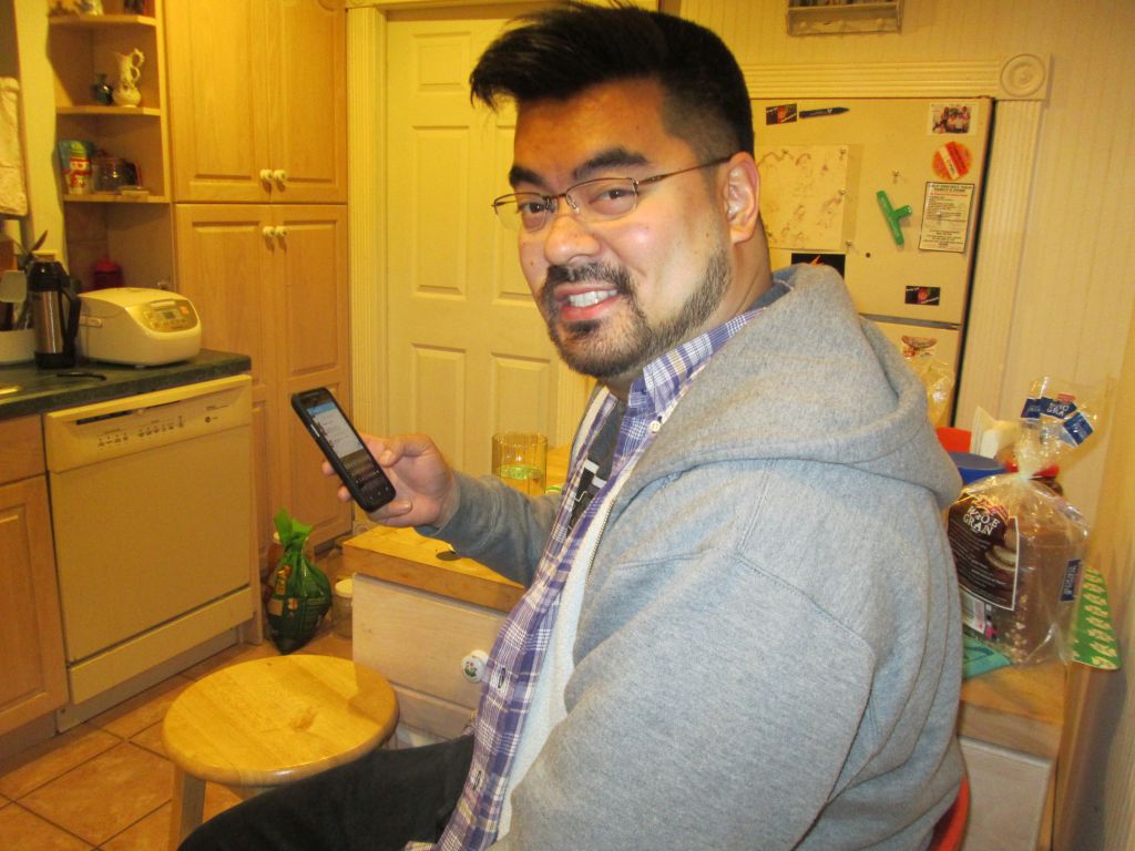 IMG_0705.JPG : April 14, 2013 Jay in the kitchen