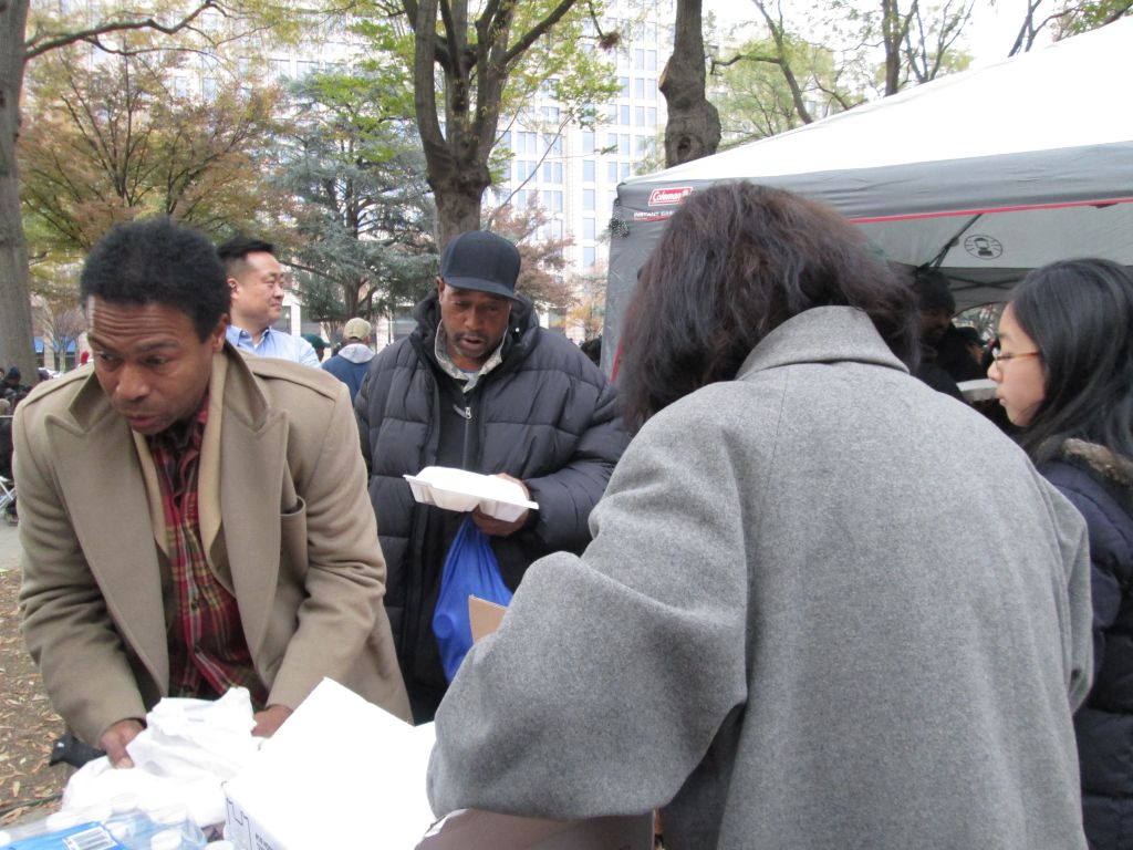 IMG_8347.JPG : Speaking at the Wilderness Ministry Thanksgiving Sunday Service at the Franklin Square Park, Washington, D.C. on Nov 23, 2014