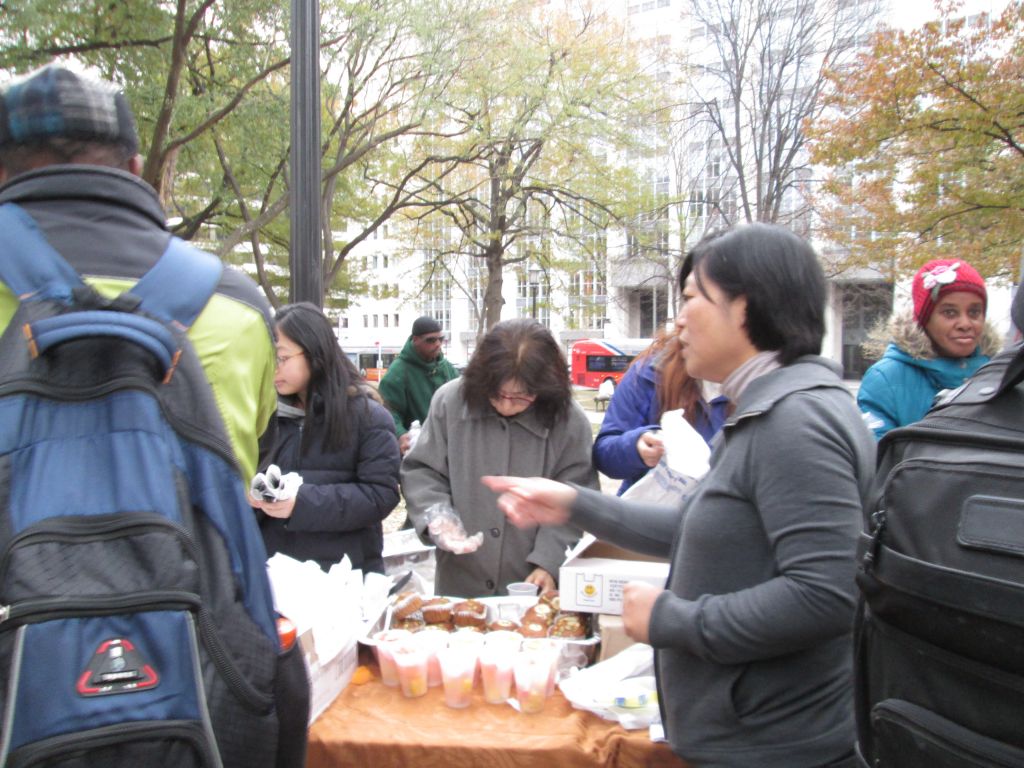 IMG_8354.JPG : Speaking at the Wilderness Ministry Thanksgiving Sunday Service at the Franklin Square Park, Washington, D.C. on Nov 23, 2014