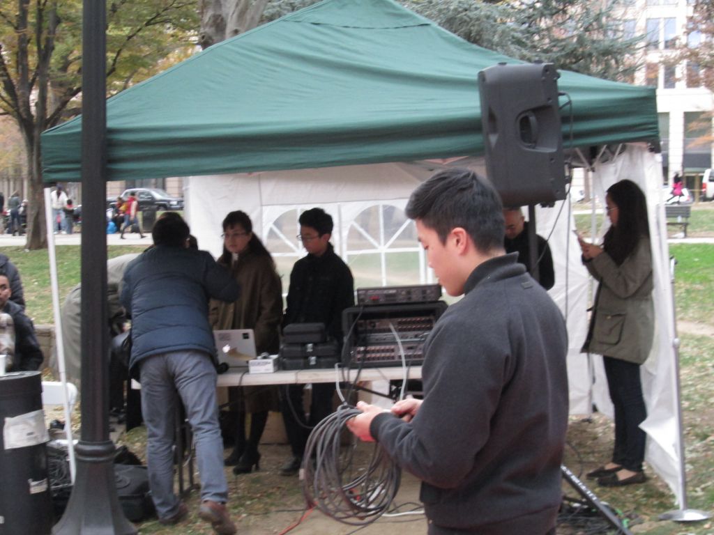 IMG_8344.JPG : Speaking at the Wilderness Ministry Thanksgiving Sunday Service at the Franklin Square Park, Washington, D.C. on Nov 23, 2014