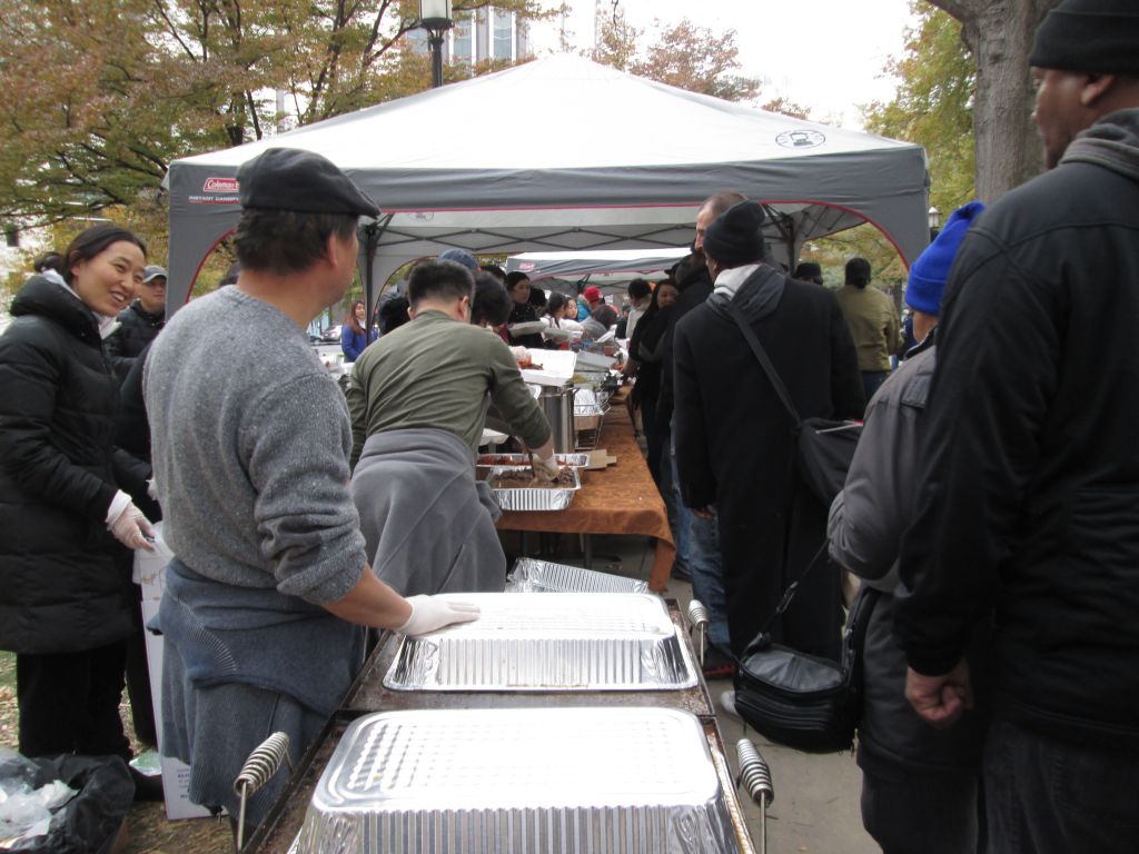 IMG_8346.JPG : Speaking at the Wilderness Ministry Thanksgiving Sunday Service at the Franklin Square Park, Washington, D.C. on Nov 23, 2014