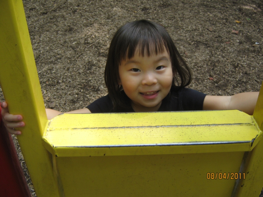 Photo Editor_110804f Karis at Burke Lake Playground.JPG : Aug 1 at Home Pool and Aug 4 at Burke Lake